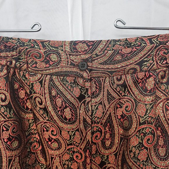 Vintage Stella Louise Skirt Brocade Goth Whimsigoth Orange 14 - Picture 5 of 10